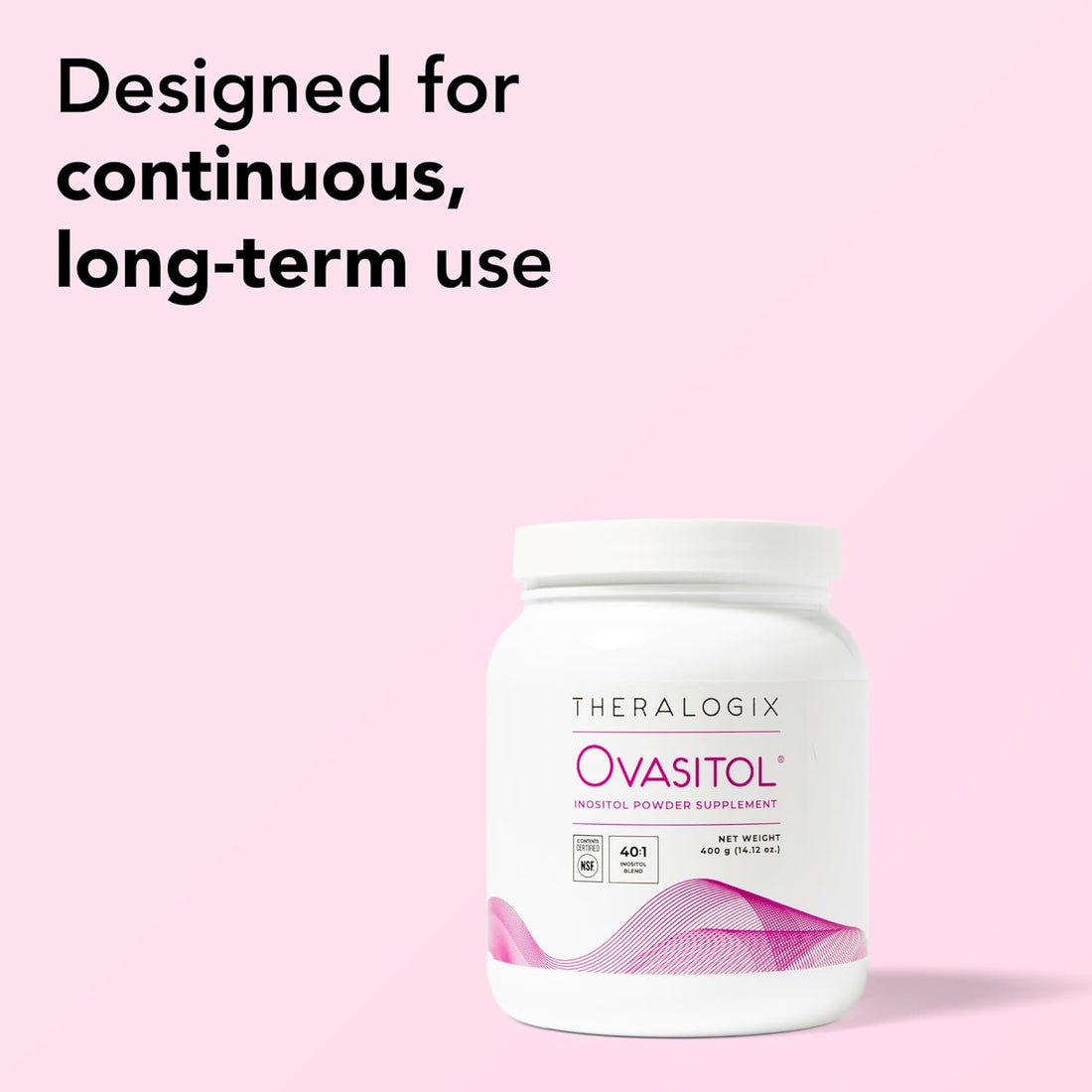 Theralogix Ovasitol Inositol Powder Supplement – 1 Pack (400g)