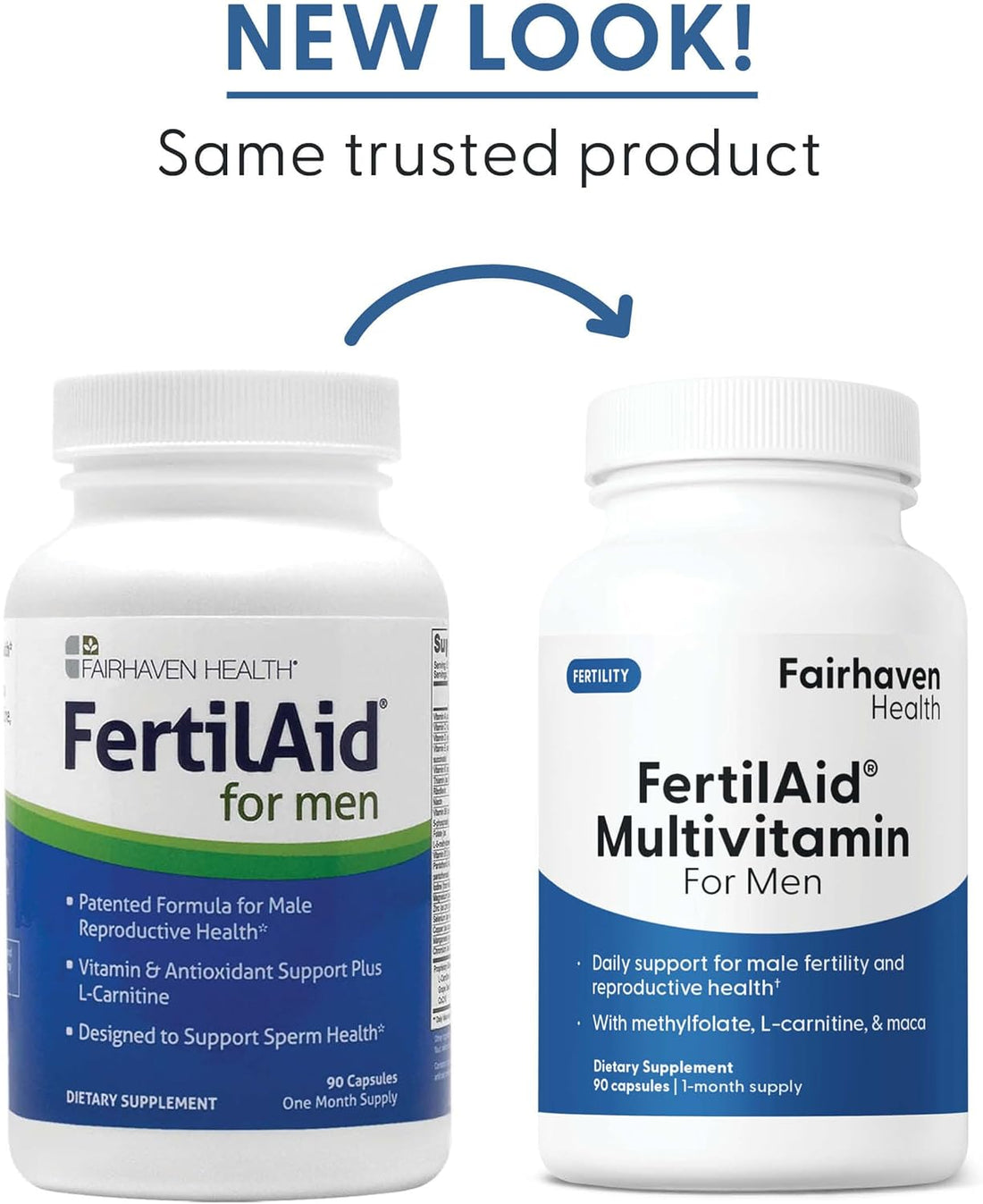 Fairhaven Health FertilAid for Men – Sperm Count & Motility Booster | 90 Capsules Each (Pack of 3)